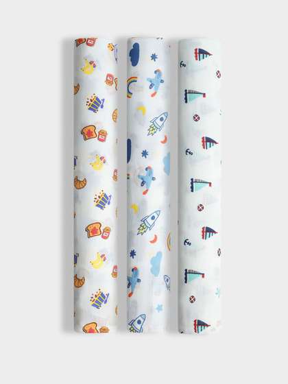 Orange Sugar Set Of 3
                    Printed Muslin Swaddle