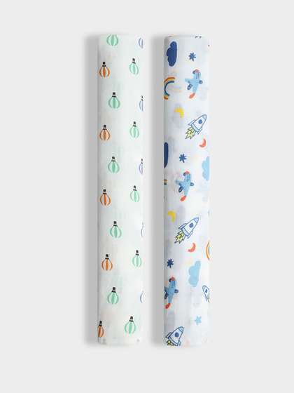 Orange Sugar Set Of 2
                    Printed Swaddle