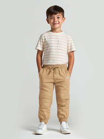 max Boys Regular Fit
                      Joggers Trousers