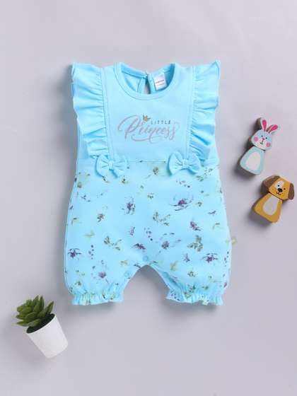 Moms Love Infant Girls
                    Rompers with Bow Detail