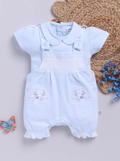 Moms Love Infant Girls
                    Rompers with Smocked Detail