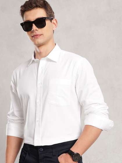 Nautica Men Premium
                        Cotton Slim Fit Casual Solid Shirt