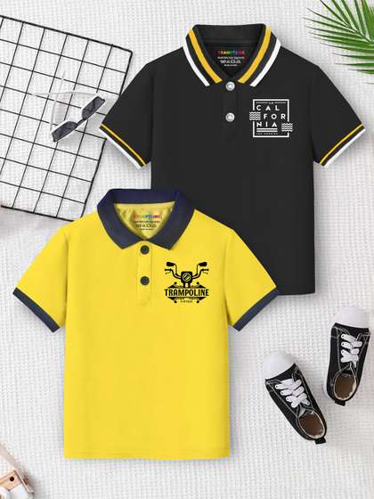 YK X Trampoline Boys
                    Pack of 2 Polo Collar T-shirt