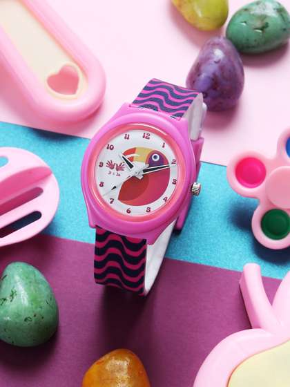JI & JA Girls
                    Printed Brass Dial & Straps Analogue Watch
                    JJ241