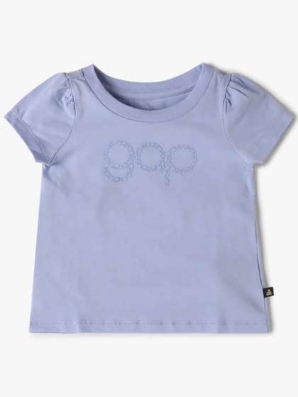 GAP Girls Brand Logo
                    Printed Round Neck T-shirt