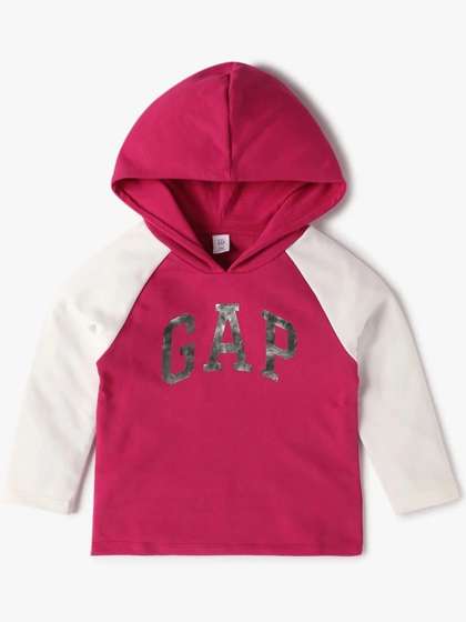 GAP Girls Foil Printed
                    Colourblocked Hoodie