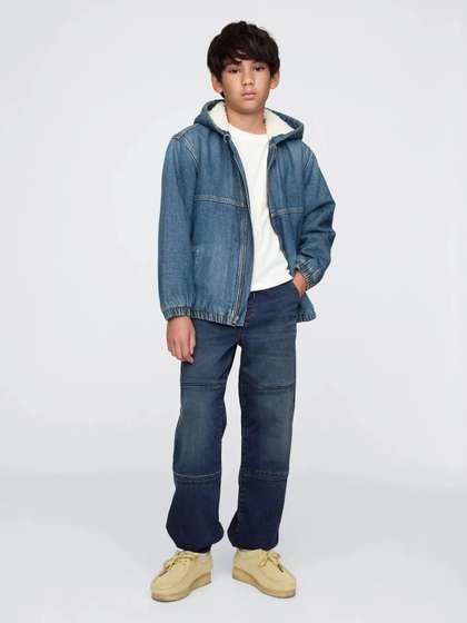 GAP Boys Lightly Washed
                    Regular Fit Mid-Rise Light Fade Stretchable Jogger
                    Jeans