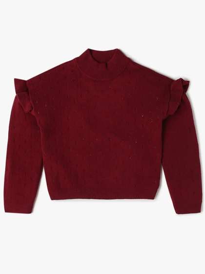 GAP Girls
                      Pointelle-Knit Relaxed-Fit High Neck Pullover
                      Sweater