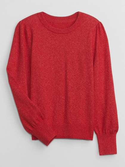 GAP Girls Solid
                      Round-Neck Pullover Regular Sweater