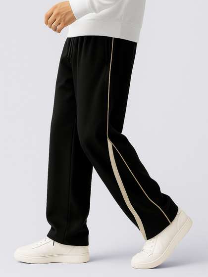 Maniac Men Baggy-Fit
                        Mid-Rise Cotton Track Pant