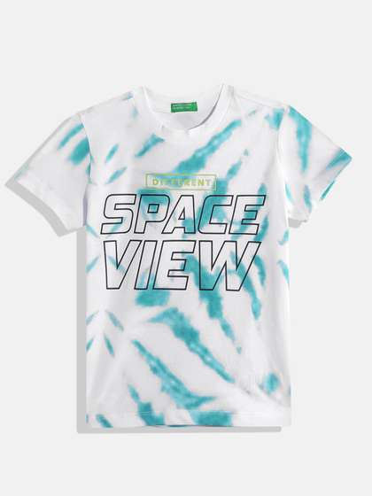 United Colors of
                      Benetton Boys Printed Tie and Dye Pure Cotton
                      T-shirt