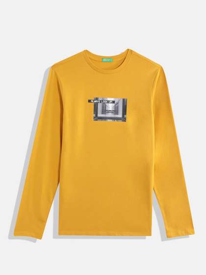 United Colors of
                    Benetton Boys Printed Pure Cotton T-shirt