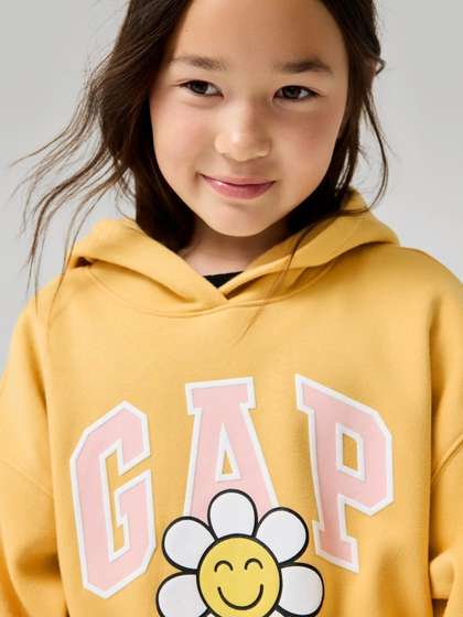 GAP Girls Printed
                      Hooded Pullover