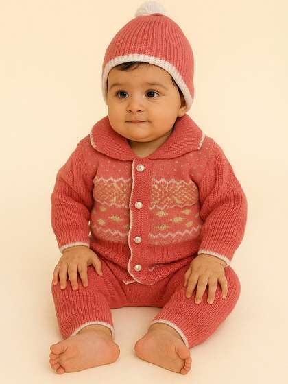 LeafBird Kids Woven
                    Design Baby Apparel Gift Set