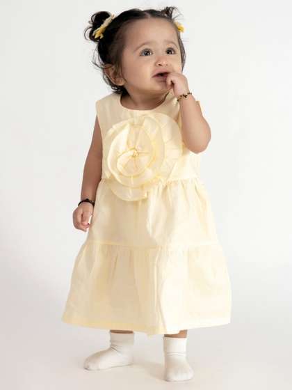 haus & kinder
                      Girls Pure Cotton Rose Fit and Flare Dress
