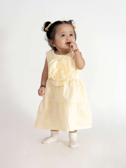 haus & kinder Girls
                    Round Neck A-Line Dress