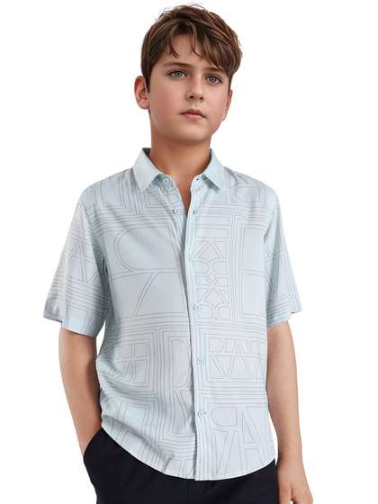 RARE ONES Boys
                    Conversational Printed Regular Fit Casual Shirt