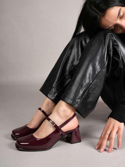 DROP BOLD Women
                          Square Toe Block Heel Mary Janes