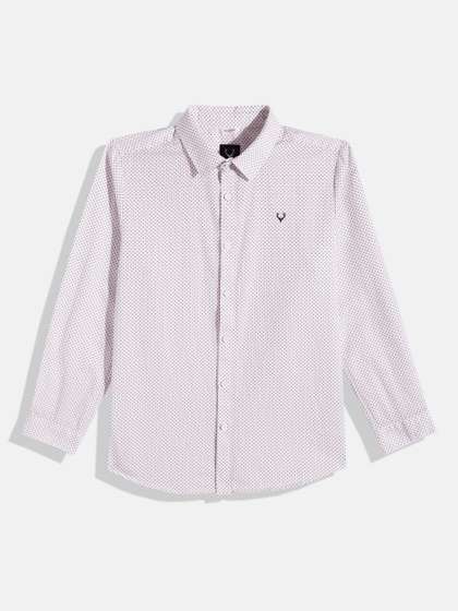 Allen Solly Junior Boys
                    Standard Micro Ditsy Printed Pure Cotton Casual
                    Shirt