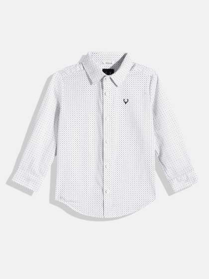 Allen Solly Junior Boys
                    Standard Micro Ditsy Printed Pure Cotton Casual
                    Shirt