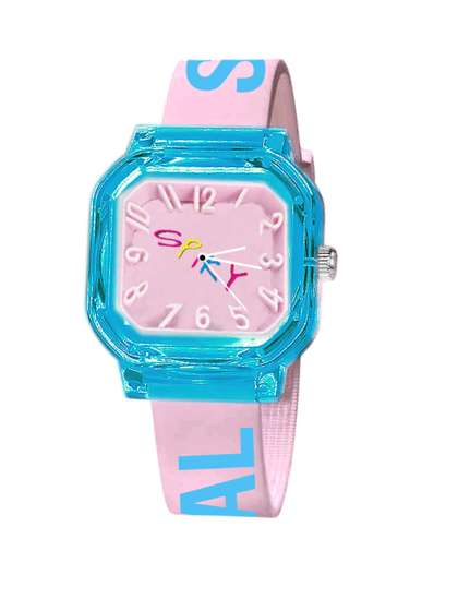 Spiky Kids Dial &
                    Textured Straps Analogue Watch SPKEVA40_C4_Pnk