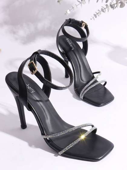 DressBerry Women
                        Embellished Slim Heel Sandals