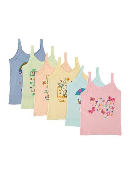 CAVENDERS Girls Pack of
                    6 Basic Inner Vests