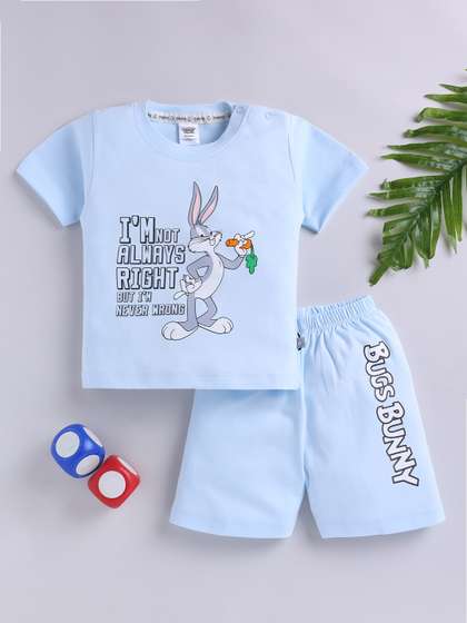 YK X Tinyo Infant Boys
                      Bugs Bunny Printed Pure Cotton Clothing Set