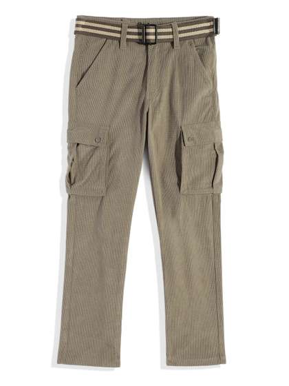 CAVIO Boys Comfort
                    Relaxed Fit Cargos Trousers With Belt