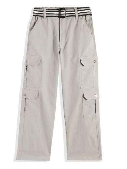 CAVIO Boys Comfort
                    Cargos Trousers With Belt