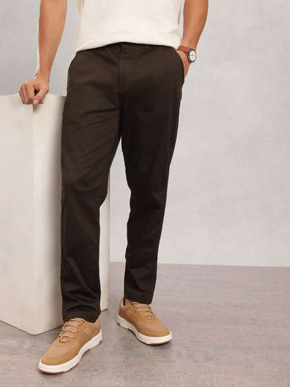 Nautica Men Solid
                        Smart Chinos Trousers