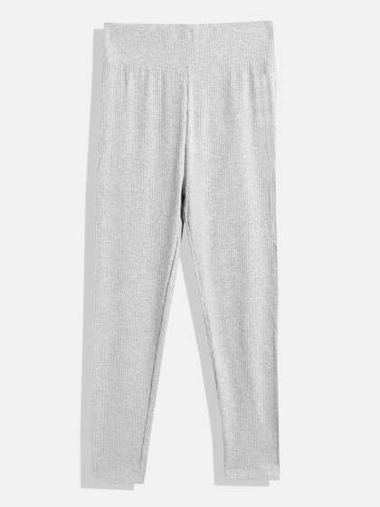 Mango Kids Ribbed Ankle
                    Length Leggings