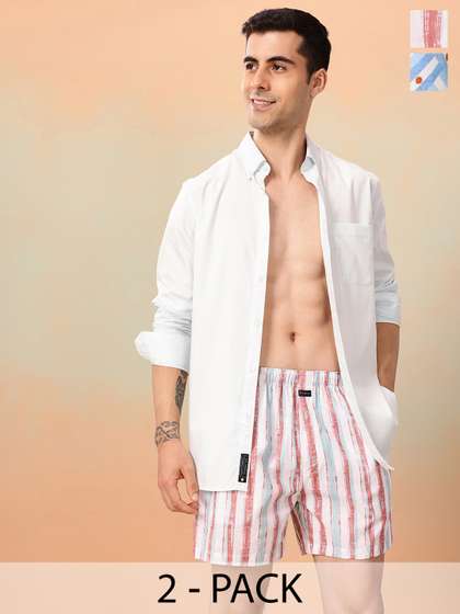 Mast & Harbour
                        Men Pack of 2 Printed Pure Cotton Boxers
                        MNH-KEN-MBOX- PRINT-02ABV