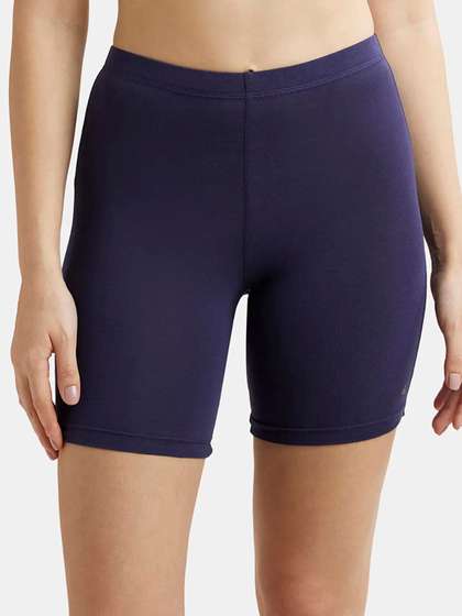 Jockey High Coverage
                        Super Combed Cotton Concealed Waistband Stretch
                        Shorties -1529