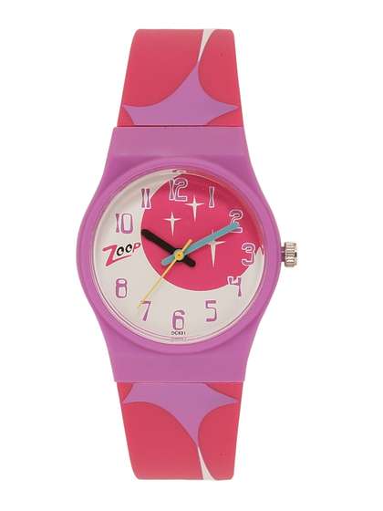 Zoop Space Age Quartz
                      Analog With Two Toned White & Pink Dial Watch
                      For Kids - Ntc3028pp08