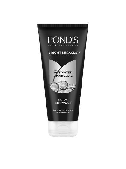 Ponds Bright Miracle Detox Facewash with 10X Power of Charcoal, 200gm