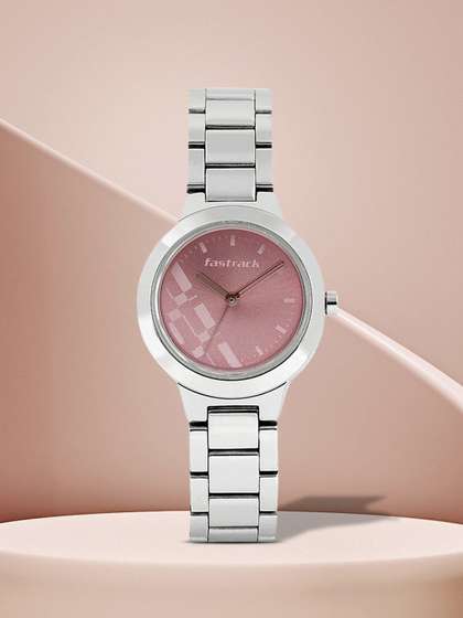 Fastrack Checkmate
                      Quartz Analog With Pink Dial Watch For Girls -
                      Ns6150sm04