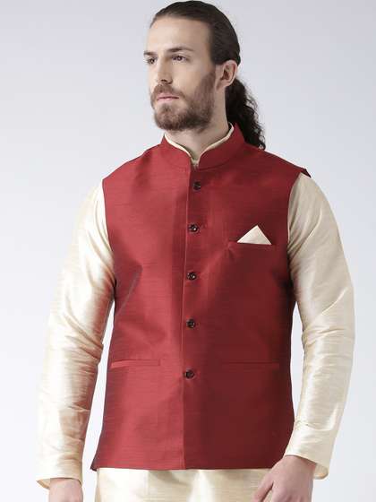DEYANN Nehru Jacket & Pocket Square