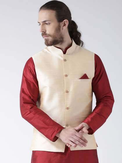 DEYANN Nehru Jacket & Pocket Square