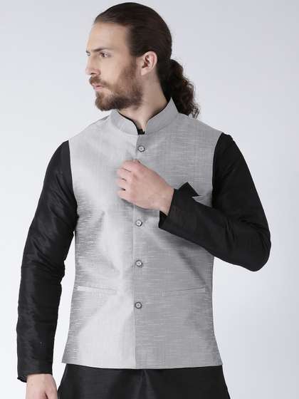 DEYANN Nehru Jacket & Pocket Square