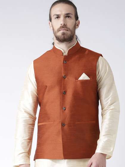 DEYANN Nehru Jacket & Pocket Square