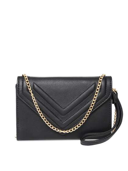 Aldo Clutches Bags Online In India Aldo Black Solid Clutch