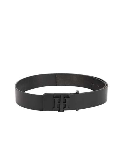 Tommy Hilfiger Men Black
                    Solid Belt
