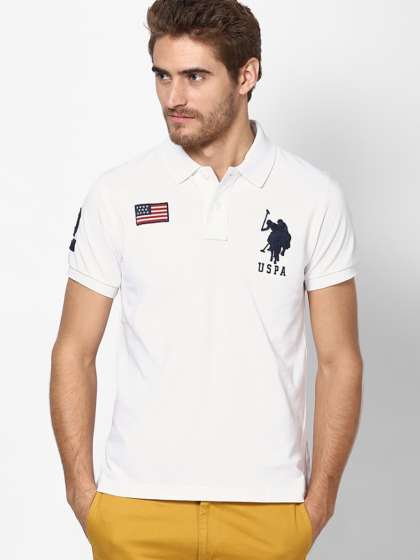 U S Polo Assn Self Design Polo T Shirt U S Polo Assn Self Design Polo T Shirt
