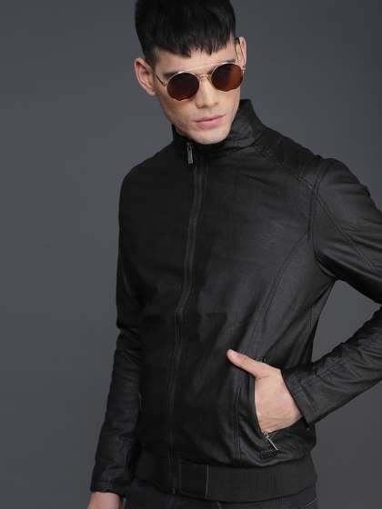 Price History of WROGN Men Solid Biker Jacket from Myntra 111 7409636
