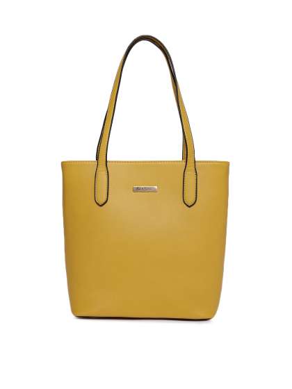 Mustard Yellow Bags Handbags Mast Harbour Yellow Solid Shoulder Bag