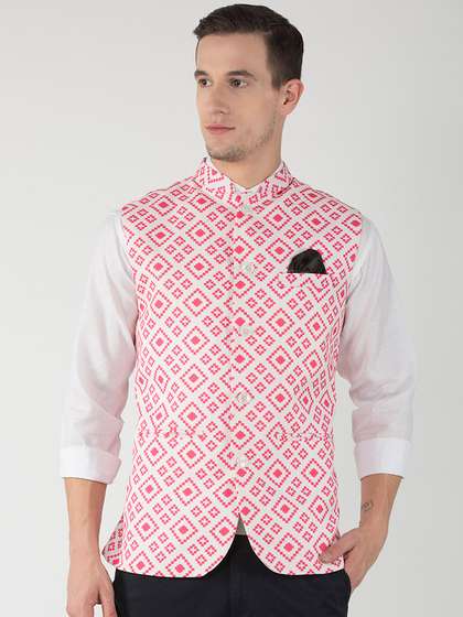 Hangup Printed Nehru Jacket