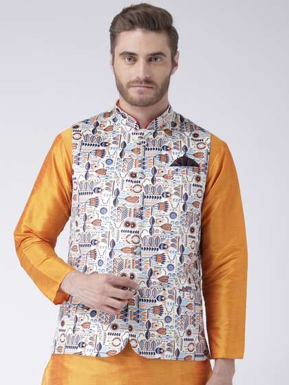 Hangup Printed Nehru Jacket