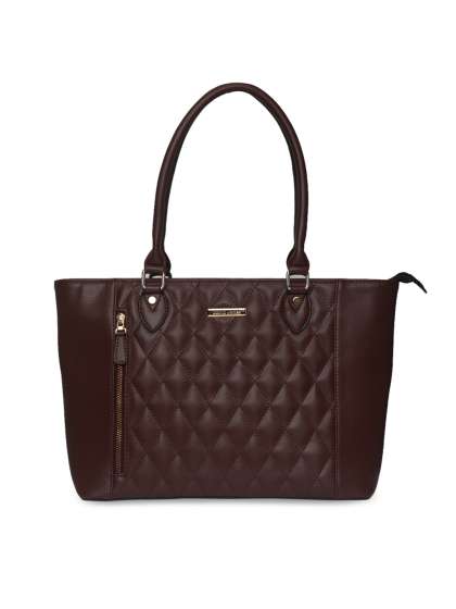 David Jones Handbags Online In India David Jones Brown Self Design Shoulder Bag