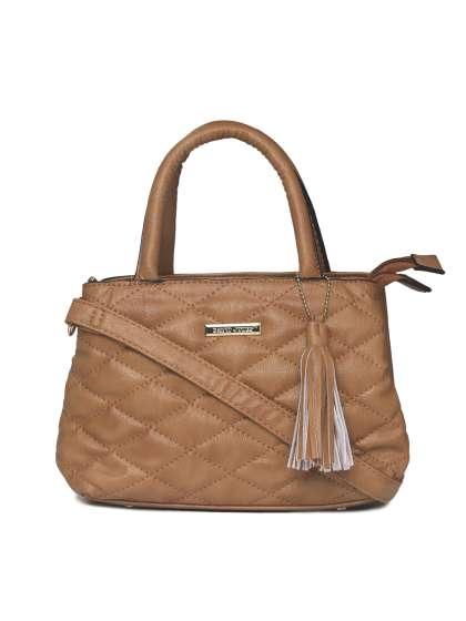 David Jones Handbags Online In India David Jones Brown Textured Handheld Bag